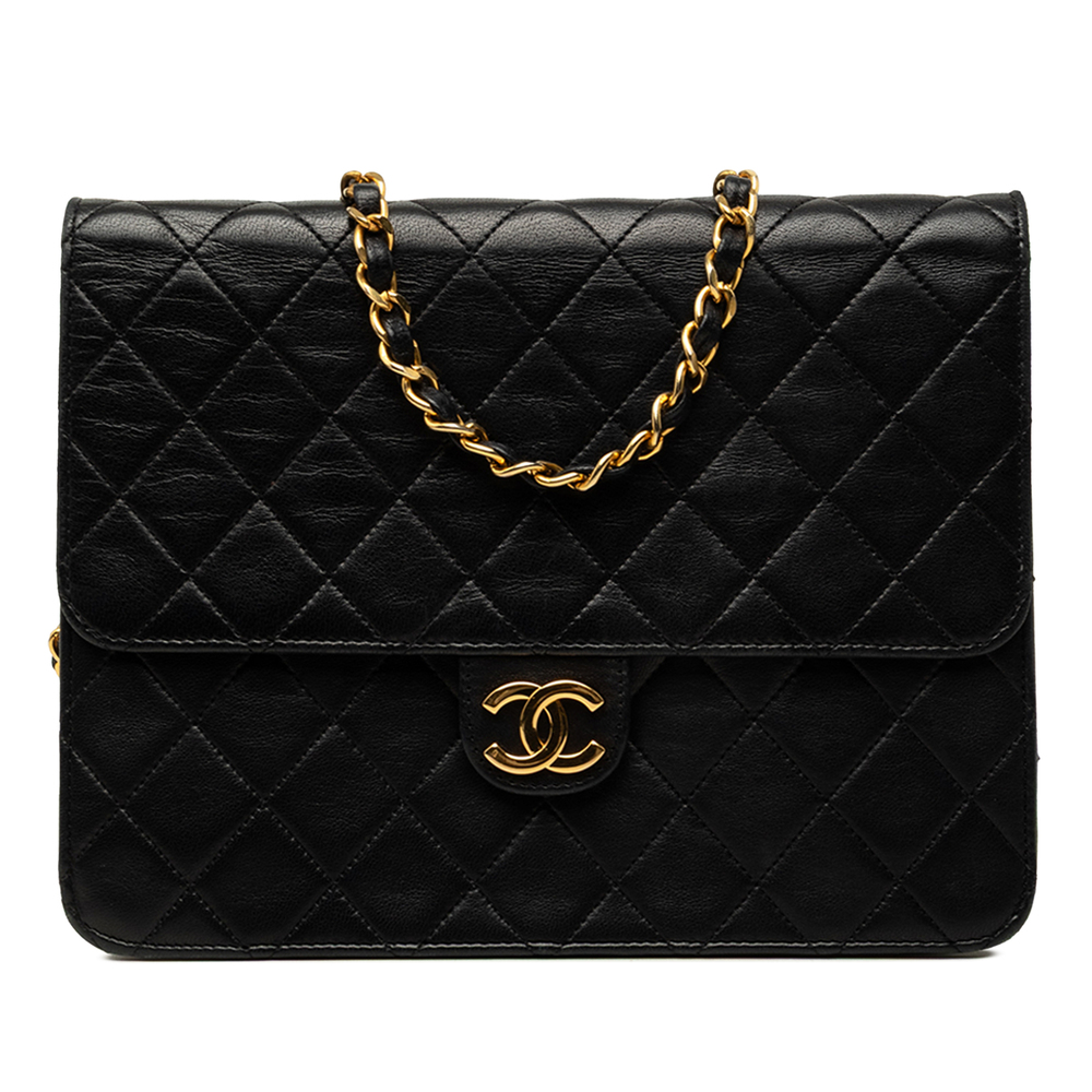 Pre-Loved Chanel Small CC Quilted Lambskin Single Flap